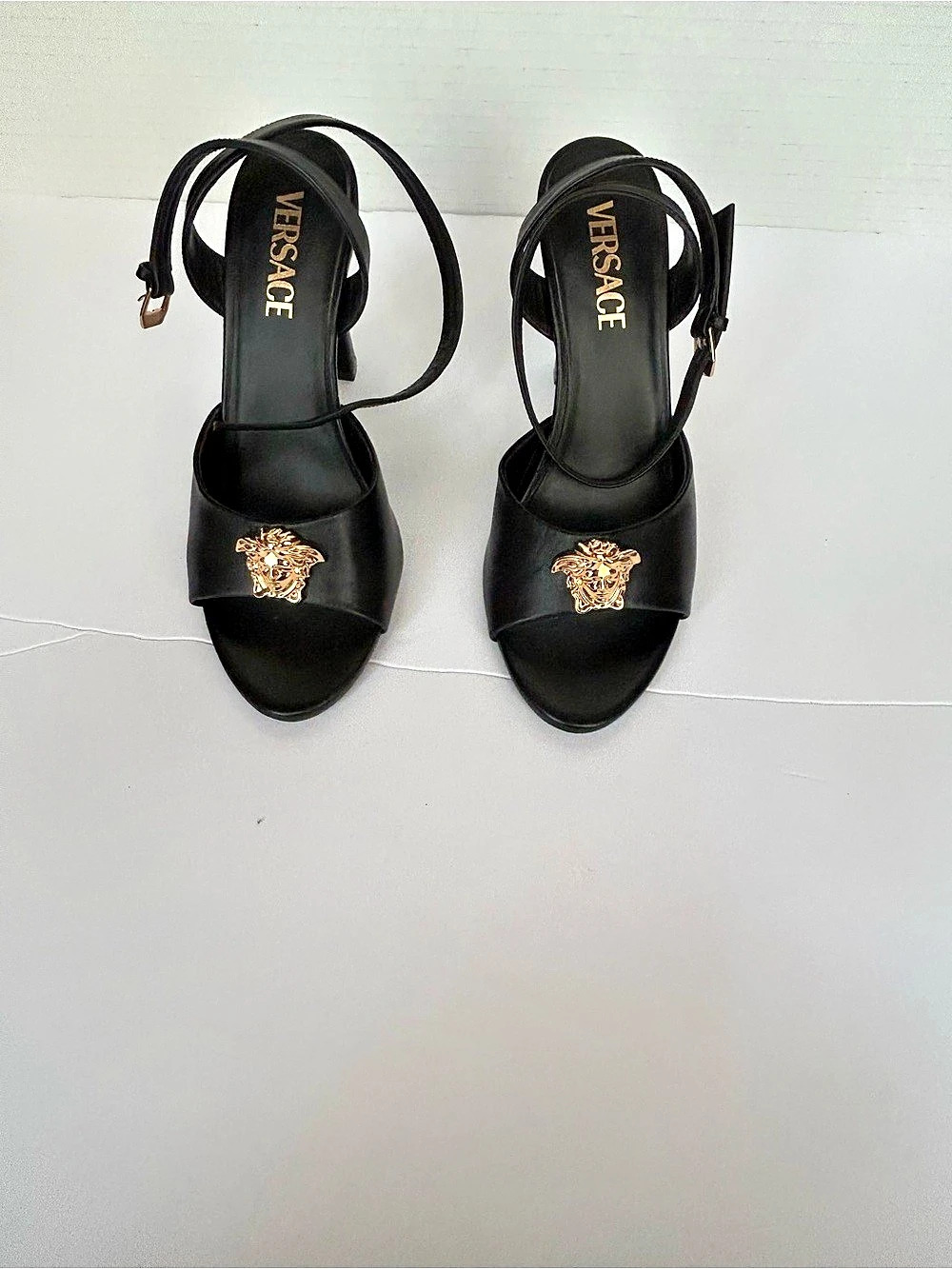 Versace Black Medusa Heels